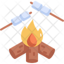 Fire Marshmallow Burn Icon