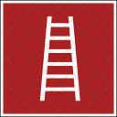 Fire Stair Safety Icon