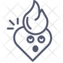 Fire heart Icon