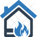Home Fire Explosion Room Icon
