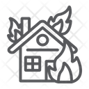 House Fire Burn Icon