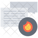 Fire Message Icon