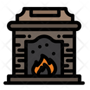 Chimney Fire Place Flame Icon