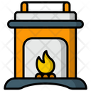 Fire Place Furnace Furniture And Household Icon