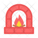 Christmas X Mas Fireplace Icon