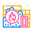 Fire Proof Color Flame Proof Icon