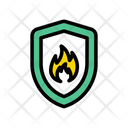 Fire Safety Shield Icon