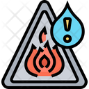 Fire Warning Flammable Combustible Icon