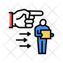 Fired Worker Color Icon