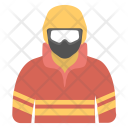 Firefighter Rescuer Fireman Icon
