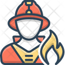 Fireman Firefighter Safety Icon