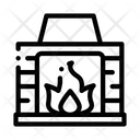 Fireplace Fire Heating Icon