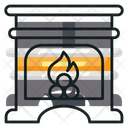 Fireplace Inglenook Firelamp Icon