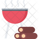 Firewood Wood Grill Icon