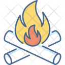 Firewood Bonfire Fire Icon