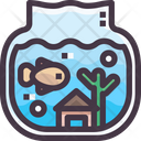 Fish Bowl Fish Pot Water Pot Icon