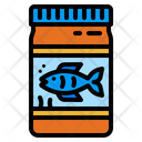 Pet Food Fish Feed Bottle Icon