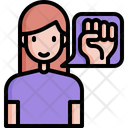Fist Power Protest Icon