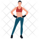 Female Trainer Health Trainer Gym Trainer Icon