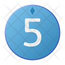 Five Coin Crystal Icon