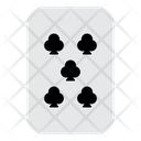 Five Of Clubs Icon