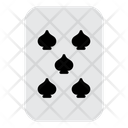 Five Of Spades Icon
