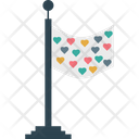 Flag Heart Love Theme Icon
