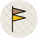 Flag Location Triangular Icon