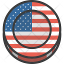 Flag Coin American Icon