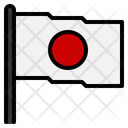 Flag Japan Red Circle White Country Icon