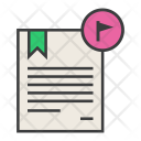 Flagged Document Important Icon