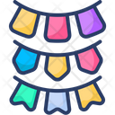 Flags Festivals Decoration Icon