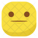 Flat Face Icon