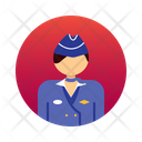 Flight Attendant Air Hostesses Avatar Icon