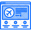 Flight Booking Website Icon