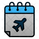 Flight Schedule Calendar Date Icon