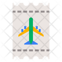Airplane Flight Ticket Icon