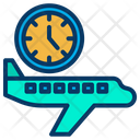 Flight Timing Timing Flight Schedule Icon