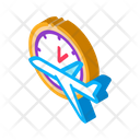 Plane Fly Time Icon