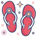 Flip Flops Footwear Casual Footwear Icon