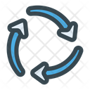 Flip Rotate Recycle Arrow  Icon