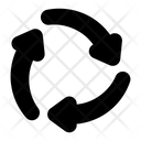 Flip Rotate Recycle Arrow  Icon