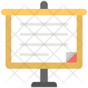Flipchart Canvas  Icon