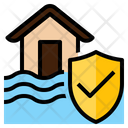 Flood Insurance House Disaster Nature Icon
