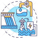 Flood Protection Dam Icon