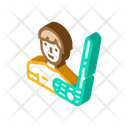 Floorball Player  Icon