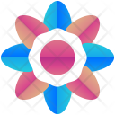 Floral Logogram Shape Icon
