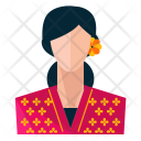 Floral Woman Avatar Icon