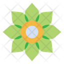Floral Flower Green Icon