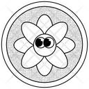 Flower Badge Icon